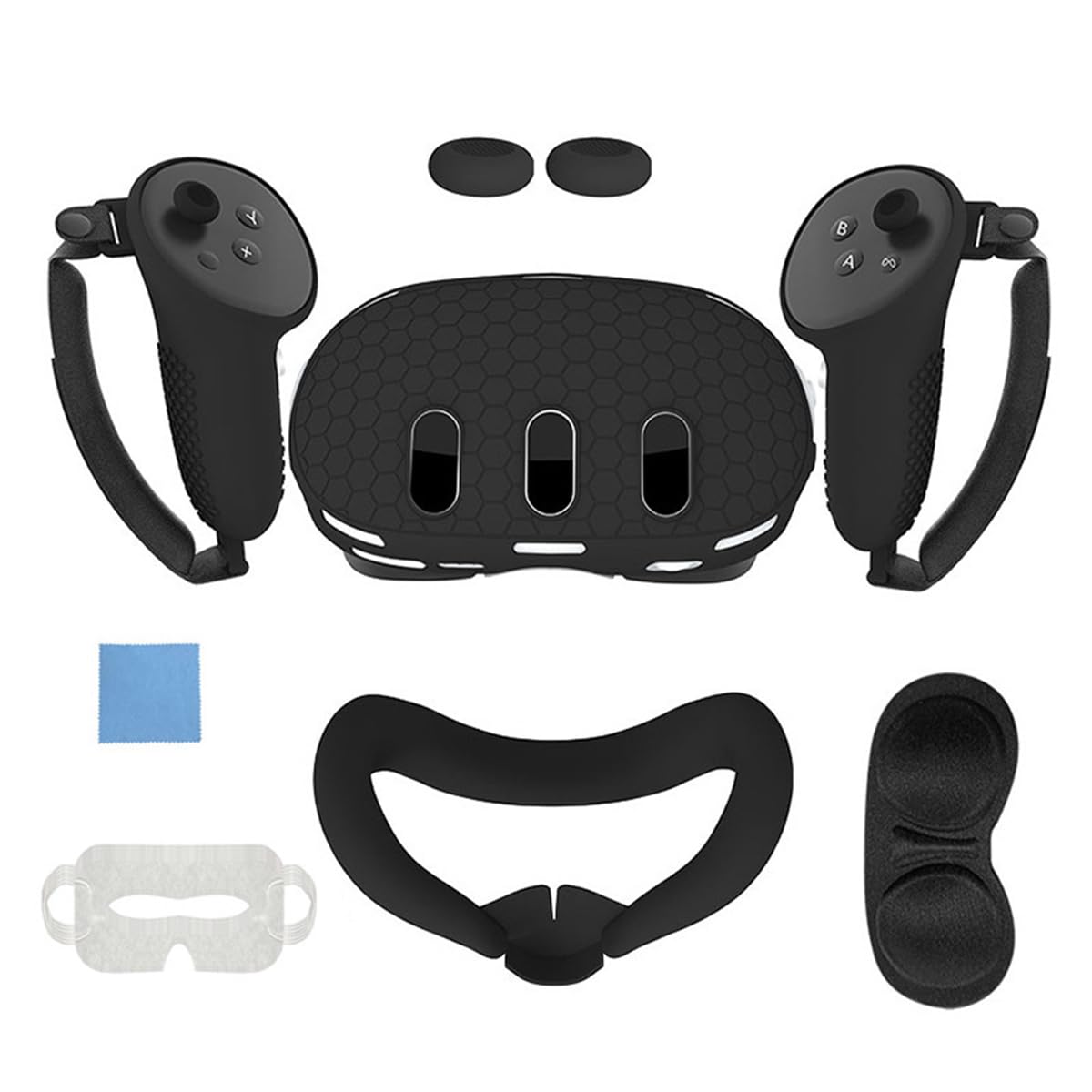 Verilux Silicone Cover Set for Oculus/Meta Quest 3 Set of 7Pcs Protective Skin Cover for Oculus/Meta Quest 3 Includes Controller Grips, Front Shell Headset Cover and Face Cover Verilux Silicone Cover Set for Oculus/Meta Quest 3 Set of 7Pcs Protective Skin Cover for Oculus/Meta Quest 3 Includes Controller Grips, Front Shell Headset Cover and Face Cover